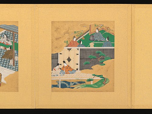 Scenes from The Tale of Genji (Genji monogatari), 1607, Tosa school