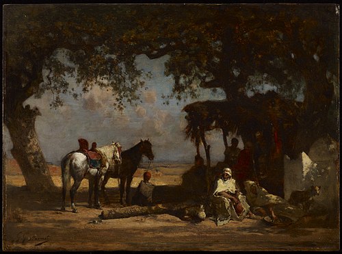An Arab Encampment, 1880, Gustave Guillaumet