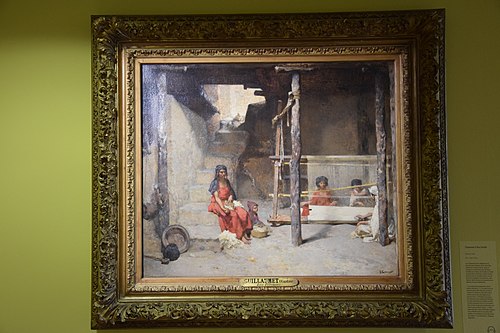 Tisseuses à Bou-Saâda (RF 2829), , Gustave Guillaumet