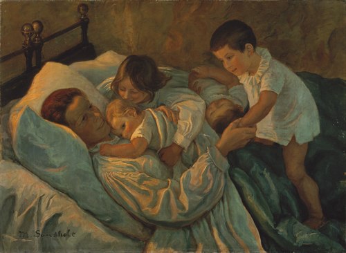 Moderglæde., 1900, Marie Sandholt