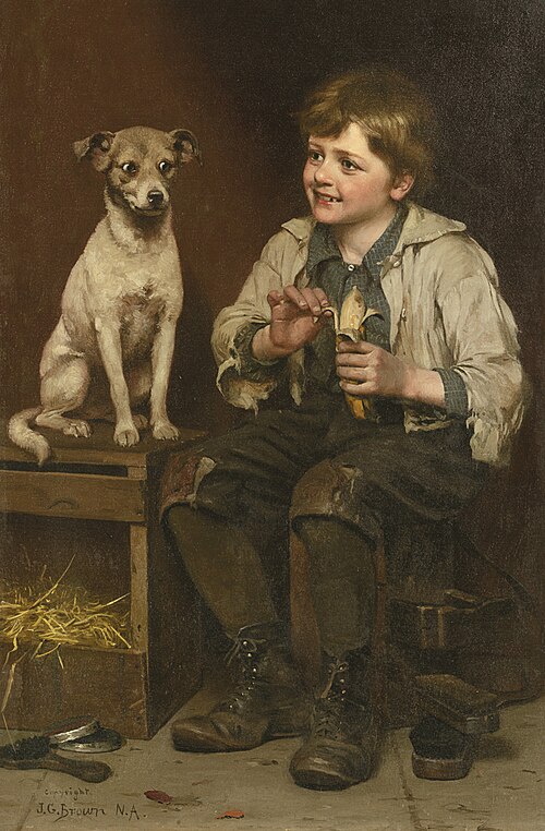 Waiting for a Bite, , John George Brown