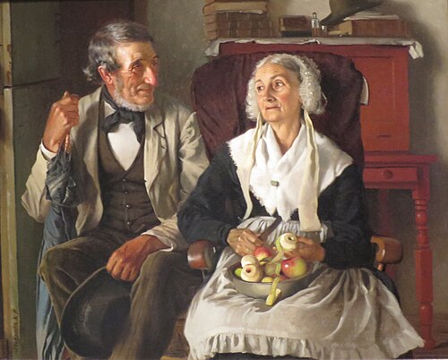 The Deacon's Visit, 1881, John George Brown