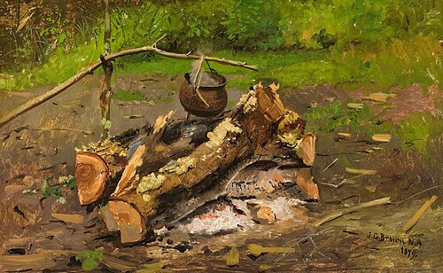 Camp in Vermont, 1879, John George Brown