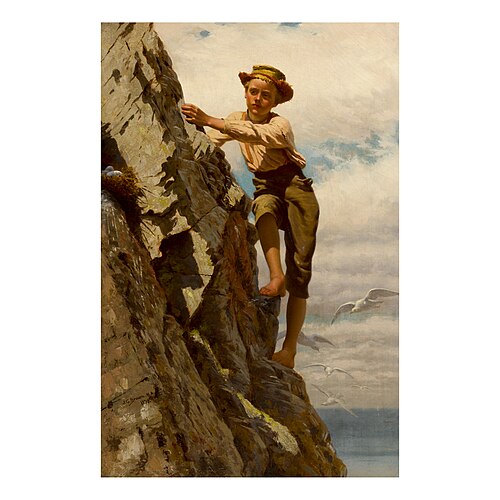 GREAT RISKS FOR SMALL GAINS, 1878, John George Brown