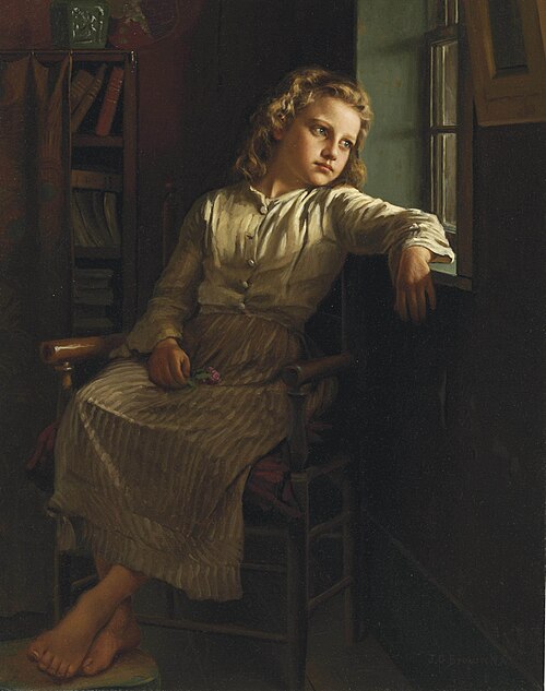 Girl at the Window, 1890, John George Brown