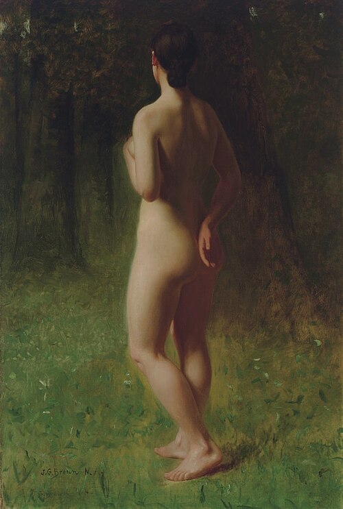 Study of a Nude, , John George Brown