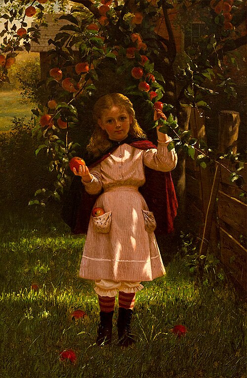 Girl with apples, 1876, John George Brown