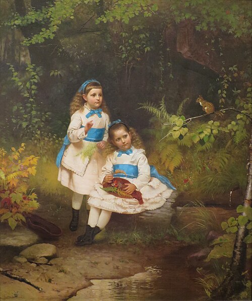 By the Forest Brook, 1875, John George Brown