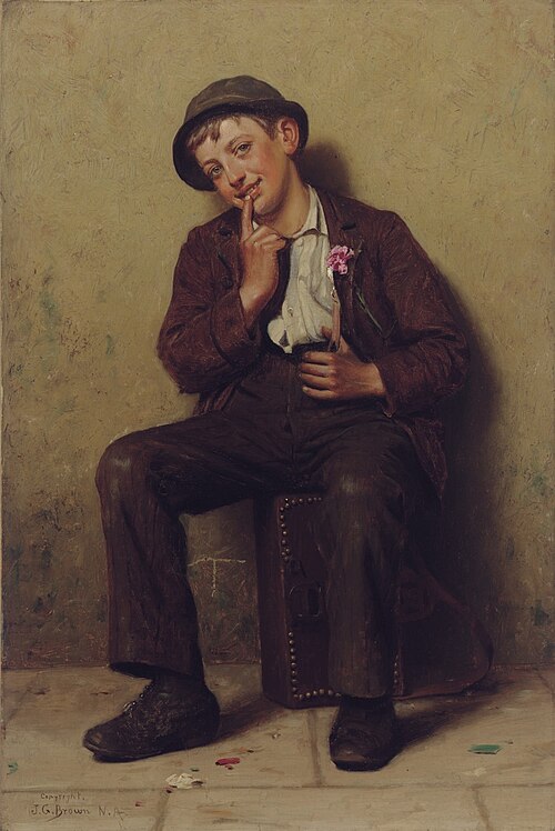Street Urchin, , John George Brown