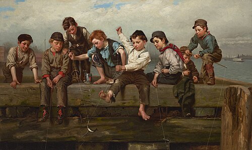 A Thrilling Moment, 1880, John George Brown