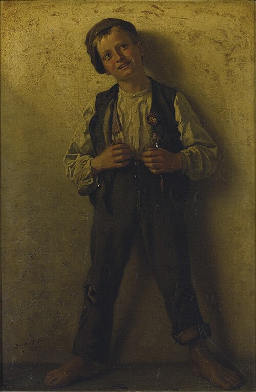Street urchin (1885), 1885, John George Brown