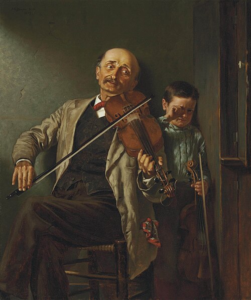 The Duet, 1882, John George Brown