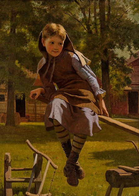 See Saw, 1881, John George Brown