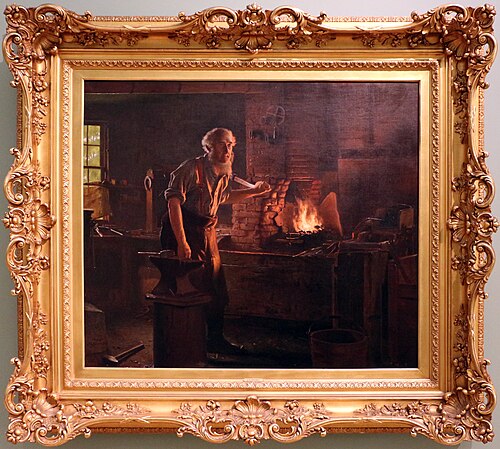 The Blacksmith, 1900, John George Brown
