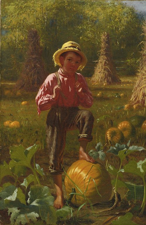That's me pumpkin, 1874, John George Brown
