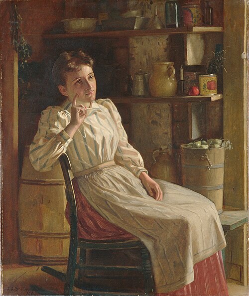 Meditation, 1900, John George Brown