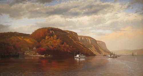 On the Hudson, 1867, John George Brown