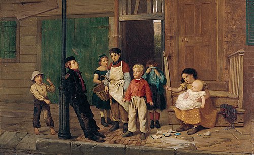 The Bully of the Neighbourhood, 1866, John George Brown