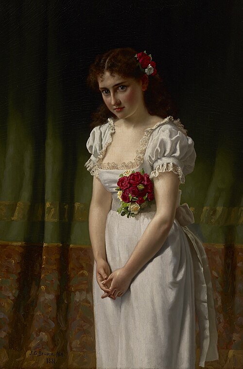Meditation, 1881, John George Brown