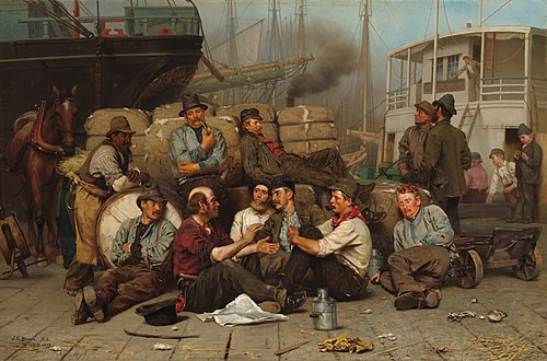 The Longshoremen's Noon, 1879, John George Brown