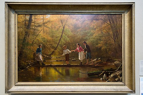 The Country Gallants, 1876, John George Brown