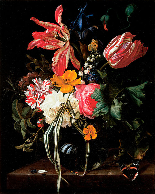 Flower Still Life, 1669, Maria van Oosterwijk
