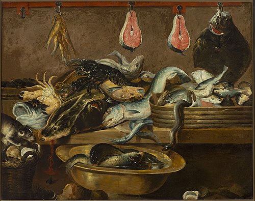 Étal de poisson., 1630, Frans Snyders
