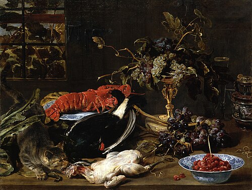 Still Life with Lobster and Fruits, 1613, Frans Snyders