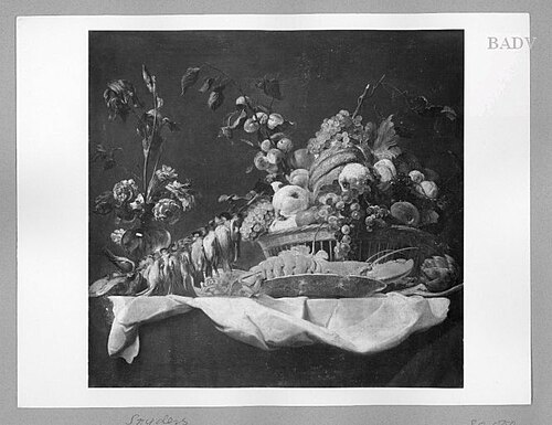 stillife with flowers, fruits and dead birds, 1622, Frans Snyders