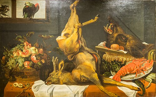 Nature morte au sanglier, 1622, Frans Snyders