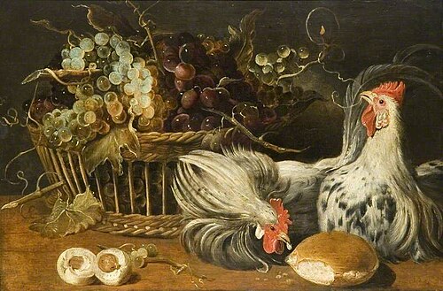 Still Life with Cocks, 1610, Frans Snyders