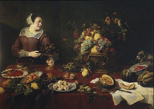 Still Life with a Maid, 1632, Frans Snyders