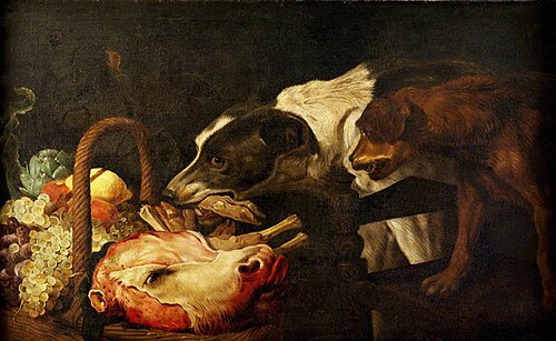 Dogs Stealing Food from a Basket, , Frans Snyders