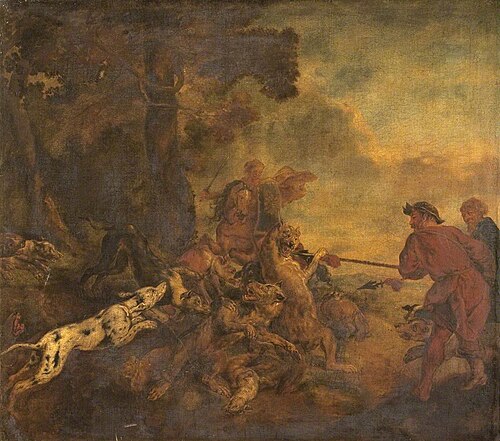 Hunting Scene with Hounds and Tigers, , Frans Snyders