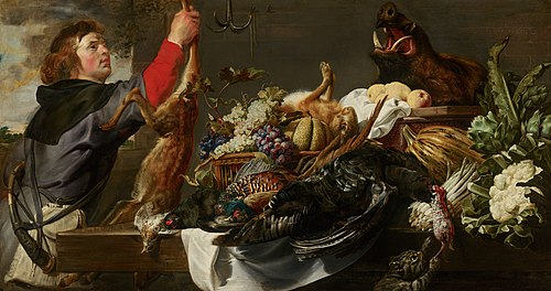 Still Life with Huntsman, 1614, Frans Snyders