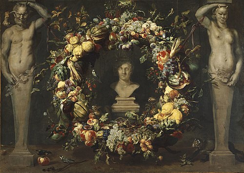Still Life with Terms and a Bust of Ceres, 1630, Frans Snyders