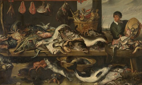 At the Fishmonger's, 1650, Frans Snyders