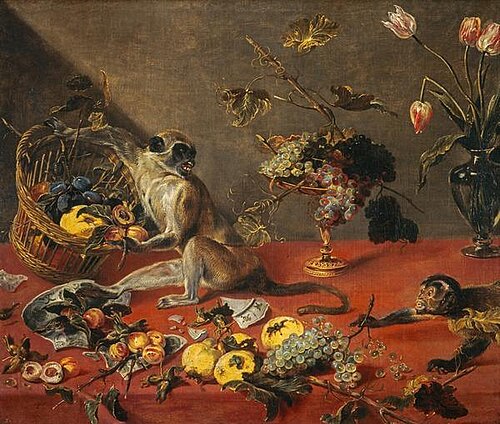 Mischievous Monkeys, 1635, Frans Snyders