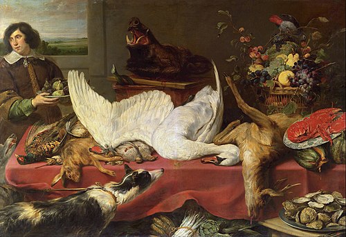 Still life with a Swan, 1640, Frans Snyders