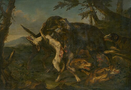 Wild Boar Hunting (Slovakia), 1655, Frans Snyders