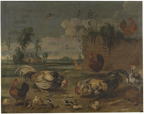 Lucha de gallos, 1601, Frans Snyders