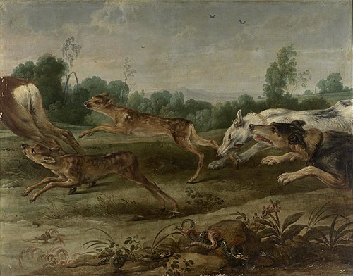 Caza de ciervos, 1601, Frans Snyders