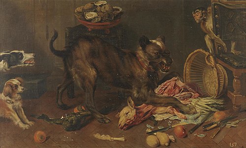 Perro con presa, 1601, Frans Snyders