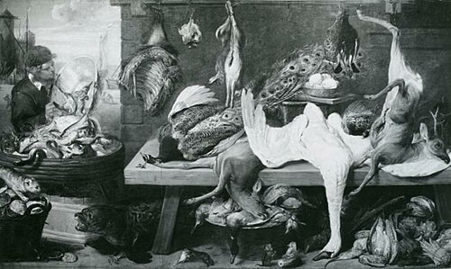 Market Scene on a Quay, 1637, Frans Snyders