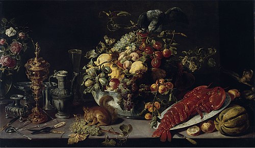 A Banquet Piece, 1624, Frans Snyders