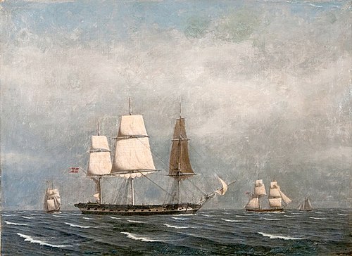 Danish frigate, 1832, Julius Prömmel