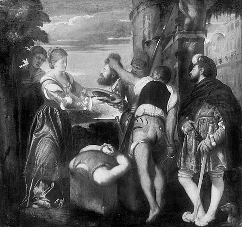 Beheading of John the Baptist, 1525, Callisto Piazza
