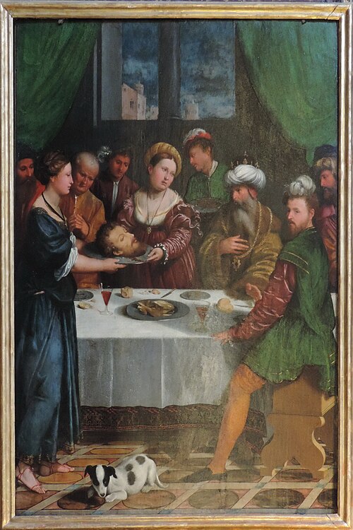 Salomè consegna la testa di San Giovanni Battista a Erode, , Callisto Piazza