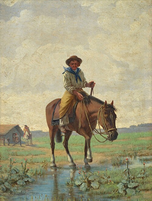 A cowboy, 1850, José Bouchet