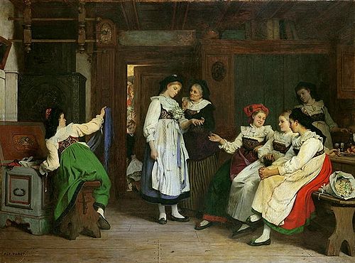 Noce en Basse Alsace, 1875, Camille Alfred Pabst